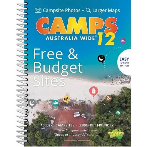 Camps 12 Easy to Read, Campsite photos and larger maps (B4)