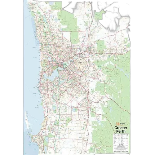 Perth & Region Supermap - 1000x1430 - Laminated