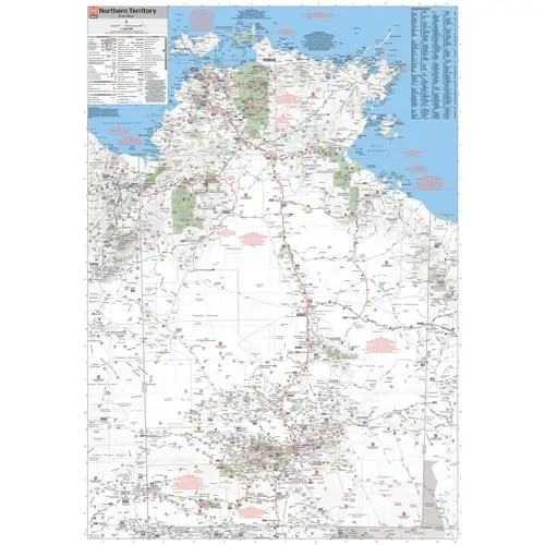 Northern Territory Map - 700x1000 - Laminated