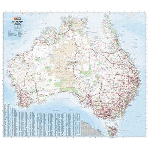 Australia Supermap - 1370x1200 - Unlaminated