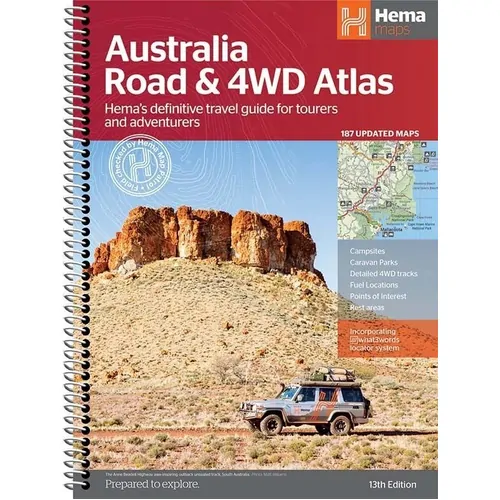 Australia Road & 4WD Atlas (Spiral Bound) - 252 x 345mm