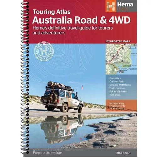 Australia Road & 4WD Touring Atlas - 215 x 297mm (13th Edition)