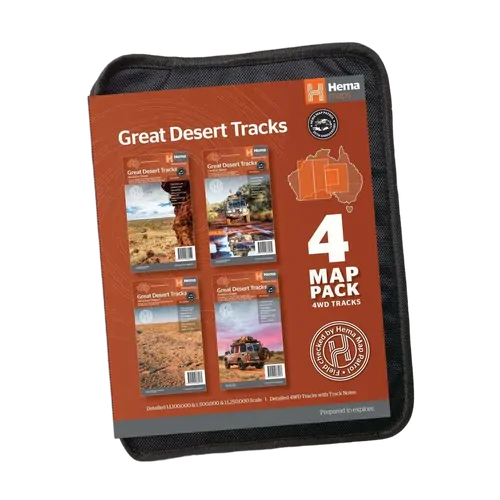 Hema Great Desert Tracks Map Pack