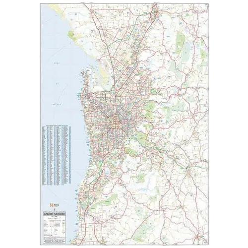 Adelaide & Region Map - 700x1000 - Unlaminated