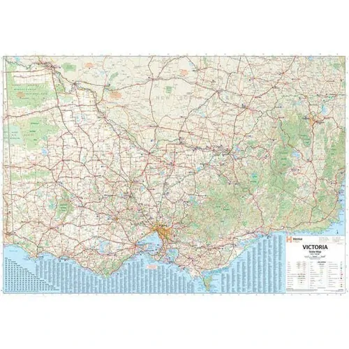 Victoria State Supermap - 1430x1000 - Unlaminated