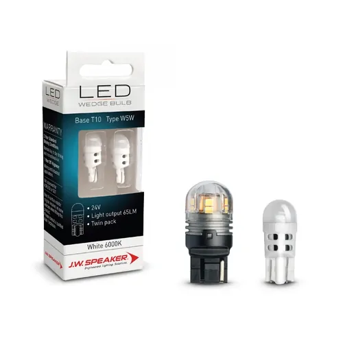 Led Wedge Bulbs - 24V W5W 6000K - T10 Base