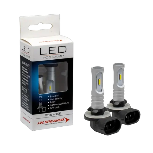 Led Fog Bulb - 12/24V 6000K - H27/881 (Angled Base)