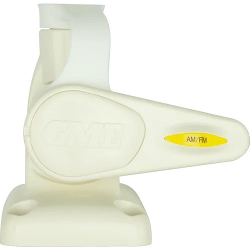 GME Single Swivel Rectangular Antenna Base - Suit Aw36XX Antenna Whips - White