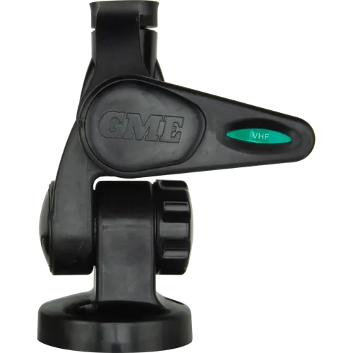 Double Swivel Round Antenna Base - Suit Aw36Xx Whips - Black