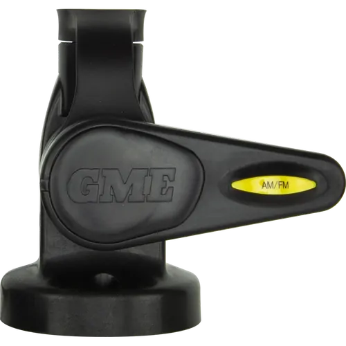 Single Swivel Round Antenna Base - Suit Aw36Xx Whips - Black