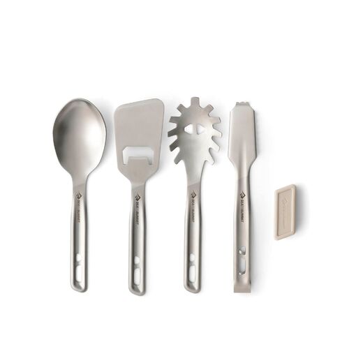 SEA TO SUMMIT Detour Stainless Steel Utensil Set - [4 Piece] Grey