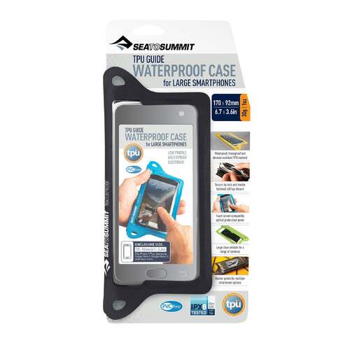 TPU Guide Waterproof Phone Case X-Large Black