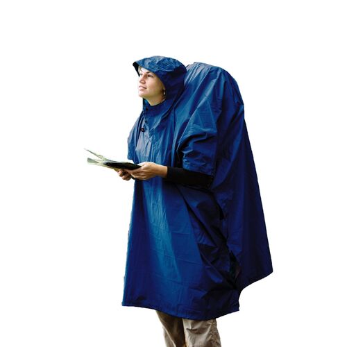 SEA TO SUMMIT 70D Nylon Tarp Poncho - Blue (RCS)