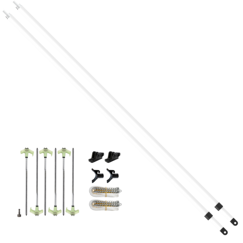 Supex 12v Awning Rope Cradle Pole Pack White