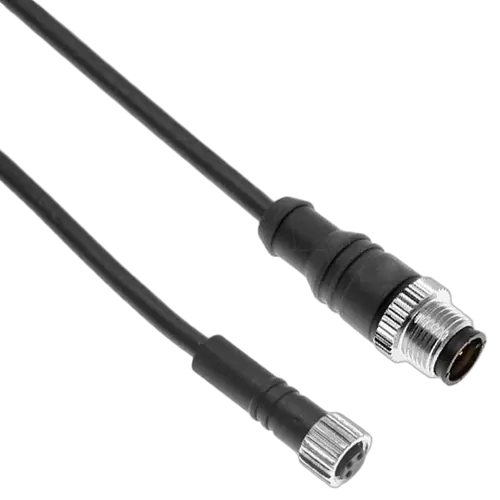 M8 Circular Connection M/F 3 Pole Cable 1M