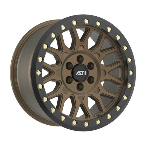 At-01 17X8.5 Hybrid Beadlock Wheel - Bronze (6X114.3) [Offset: 0] [Ring Option: Black Imitation Beadlock Ring V1]