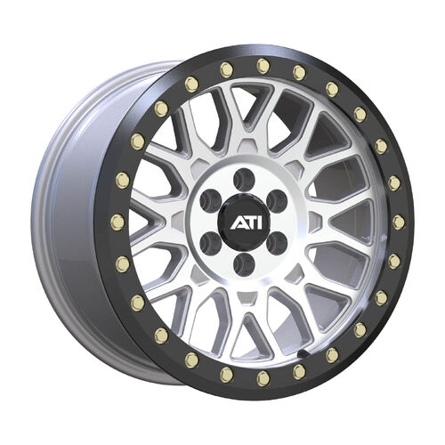 At-01 17X8.5 Hybrid Beadlock Wheel - Machined (6X114.3) [Offset: +20] [Ring Option: Black Imitation Beadlock Ring V1]