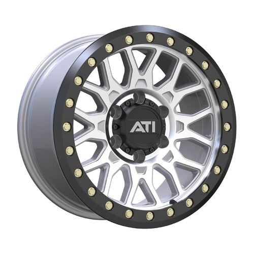 At-01 17X8.5 Hybrid Beadlock Wheel - Machined (6X139.7) [Offset: +20] [Ring Option: Black Imitation Beadlock Ring V1]
