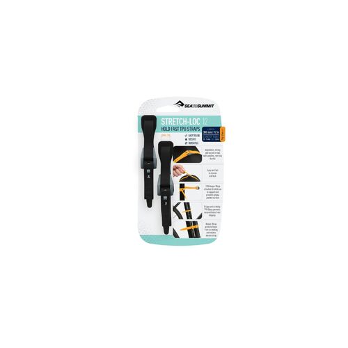 SEA TO SUMMIT Stretch-Loc 12 - [2 Pack] 12mm x 300mm Black