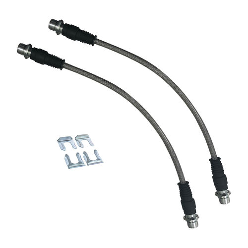 Ati Extended Braided Brake Lines - Front - Toyota N70/N80 Hilux
