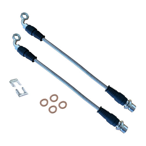 Ati Braided Brake Lines - Rear Caliper - Toyota Landcruiser 76 78 79 Series