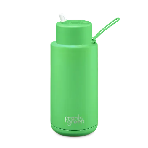 frank green 34oz Reusable Bottle Neon Green