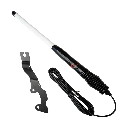 Tuff Terrain Bonnet Mount Antenna Bracket to suit Volkswagen Amarok 2023+ & GME 2.1Db Antenna - White/Black