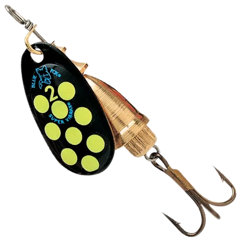 Blue Fox Vibrax Hot Pepper 1mm 4g - Black/ Yellow