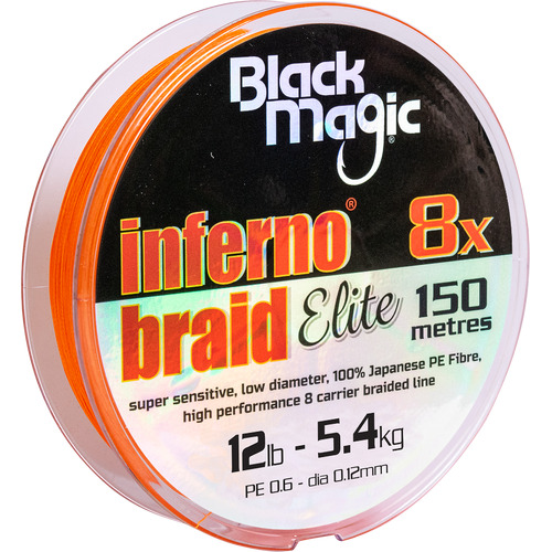 Black Magic Inferno Braid Elite 8X -12LB -150M