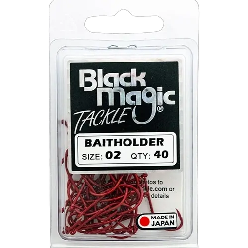 Black Magic Baitholder 02 Hooks Economy Pack (40)