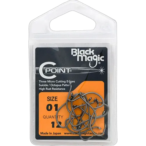 Black Magic C -Point 01 Hook Small Pack (12)