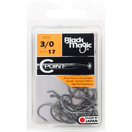 Black Magic C -Point 3/0 Hook Economy Pack (17)