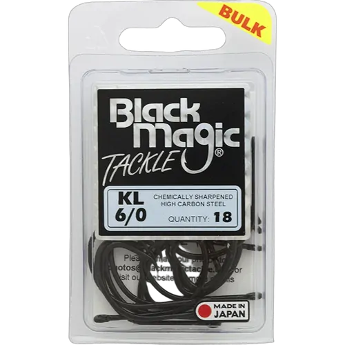 Black Magic KL #6/0 Hook Large Bulk Pack (18)