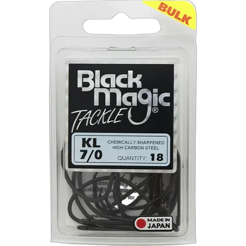 Black Magic KL #7/0 Hook Large Bulk Pack (18)