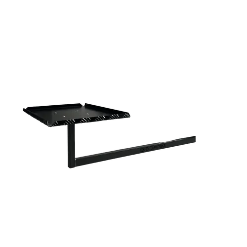 BBQARM Kit For Under Chassis Mounting Large Black Powdercoat With Tray Riser