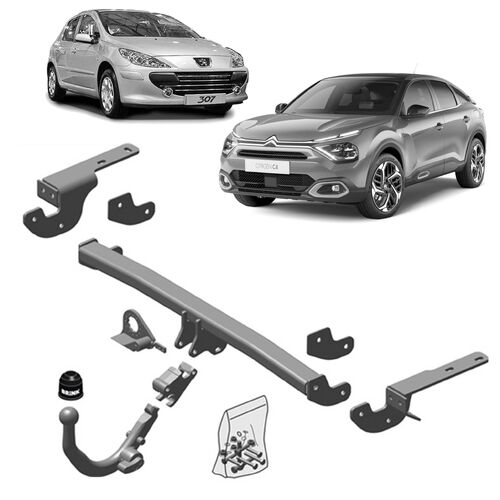 Brink Towbar European for Peugeot 308 (09/2007 - 08/2013), Citroen DS4 (04/2011 - 07/2015), Citroen C4 (11/2009 - 09/2020), Peugeot 307 (08/2000 - 08/