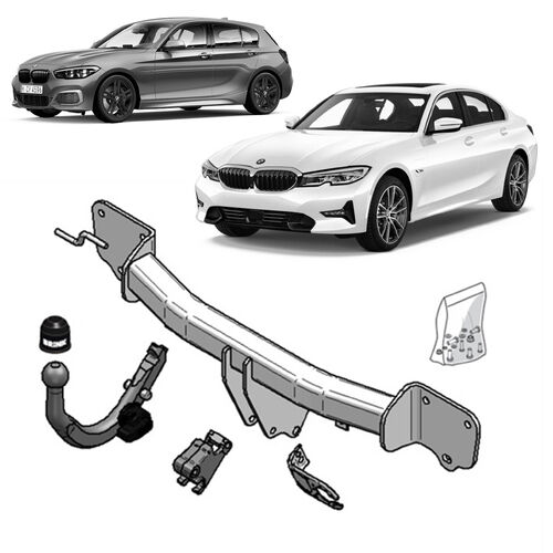 Brink Towbar European for BMW 1 (01/2003 - 01/2012), BMW 1 (01/2007 - 06/2016), BMW 3 (12/2004 - on), BMW 3 (12/2004 - 12/2011)
