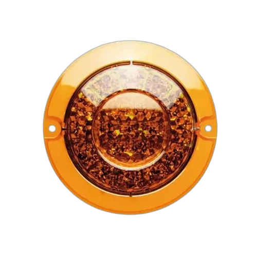 Roadvision LED Indicator Lamp BR170 Series 10-30V 15 LED Round 134mm Amber Lens Recessed Mount