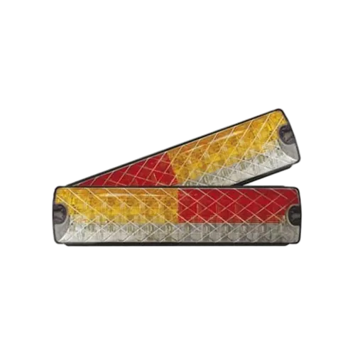 Roadvision LED Rear Combination Lamp Kit BR200 Series 10-30V Stop/Tail/Ind/Rev 204 X 40mm Strip Surface Mount Twin Pack