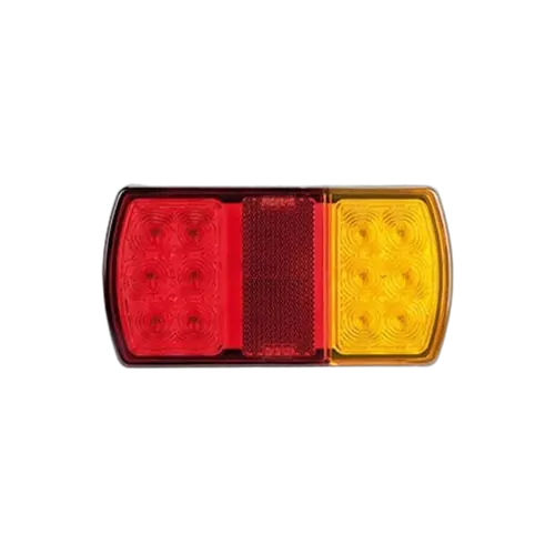 Roadvision LED Rear Combination Lamp 12V Stop/Tail/Ind/Ref Surface Mount 150 X 80mm Twin Pack