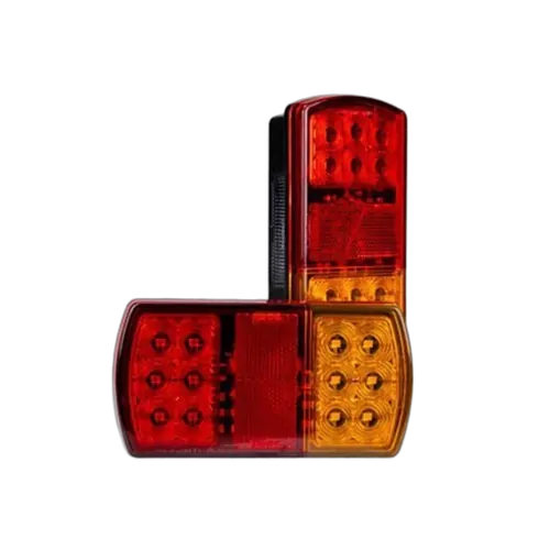 Roadvision LED Rear Combination Lamp 12V Stop/Tail/Ind/Ref Surface Mount 150 x 80mm Twin Pack with Licence