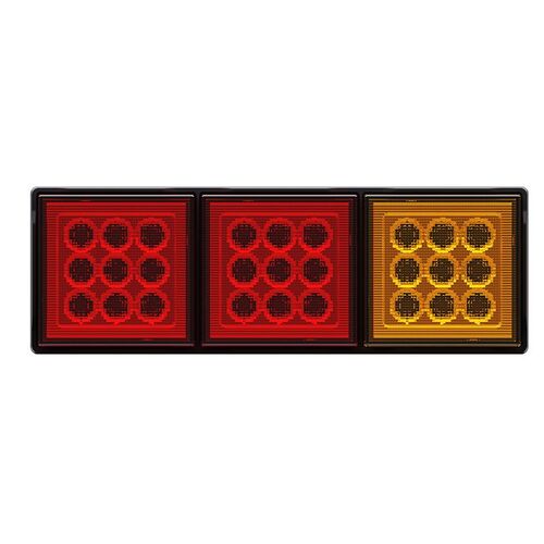 Roadvision LED Rear Combination Lamp 10-30V Stop/Tail x 2/Indicator Triple Surface Mount 282x95mm