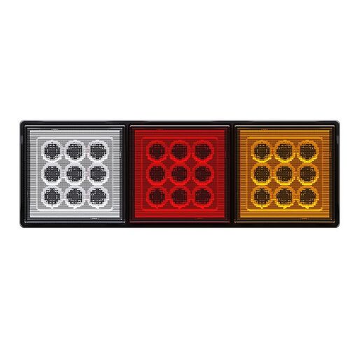 Roadvision LED Rear Combination Lamp 10-30V Stop/Tail/Ind/Reverse Triple Surface Mount 282x95mm