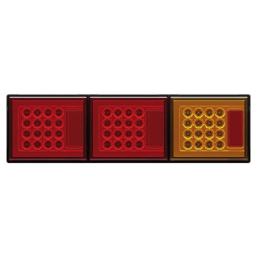 Roadvision LED Rear Combination Lamp 10-30V Stop/Tail x 2/Indicator Triple Surface Mount 460x130mm