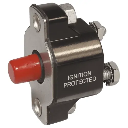 Blue Sea Systems Medium Duty Push Button Reset Only Circuit Breaker 50A