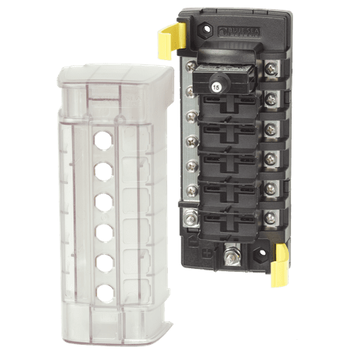 Blue Sea Systems St Clb Circuit Breaker Block - 6 Position With Negative Bus