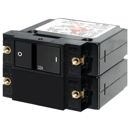 Blue Sea Systems A-Series Rocker Circuit Breaker - Double Pole 32A