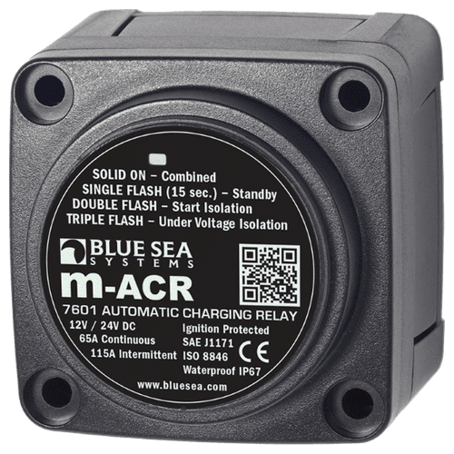 Blue Sea Systems M-Series Automatic Charging Relay - 12/24V Dc 65A