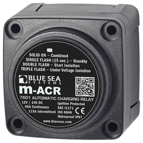 Blue Sea Systems M-Series Automatic Charging Relay - 12/24V Dc 65A