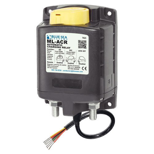 Blue Sea Systems Ml-Acr Automatic Charging Relay With Manual Control - 24V Dc 500A